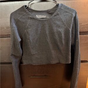 Beyond yoga cropped long sleeve tee